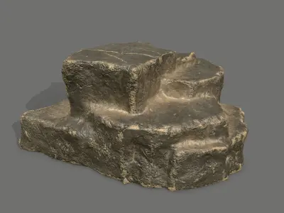 Rock Set Low-poly 3D model 34