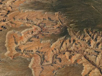 Grand Canyon Landscape 3D model