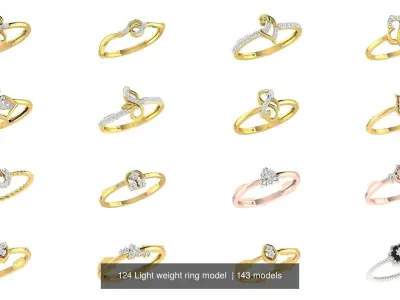 143 Light weight ring model  3D Model Pack