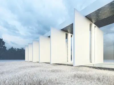 Modern Transparent House 3D model