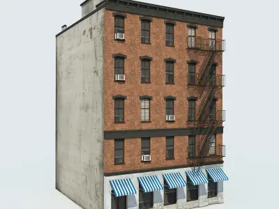 NYC Building Low-poly 3D model purchase