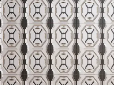 Diamond Weave Chain Link Mesh PBR SEAMLESS Texture