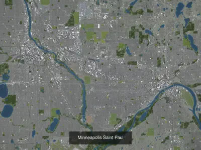 Minneapolis - Saint Paul 3D Model Pack