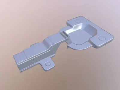 Hinge Low-poly 3D model