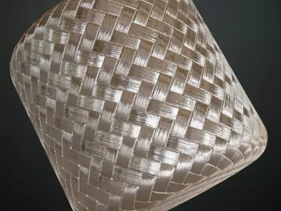 Silver Metal Weave Transparent PBR Seamless Texture