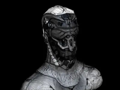 robot motor portrait  3D model