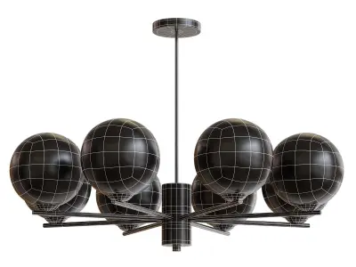 VERNER 8 lamps Low-poly 3D model