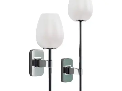 Astro lighting tacoma single-single grande tulip glass 3D model