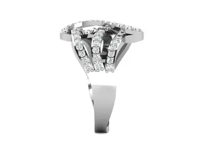 Women Ring 3D print model 55