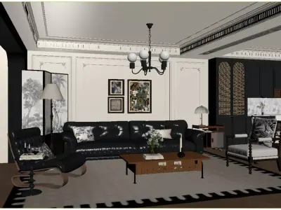 French retro 3D model