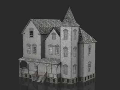 Old Abandoned House 5 3D model