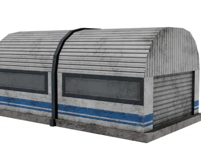 Warehouse 6 Low-poly 3D model purchase