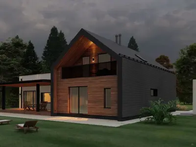 Barn house  3D model