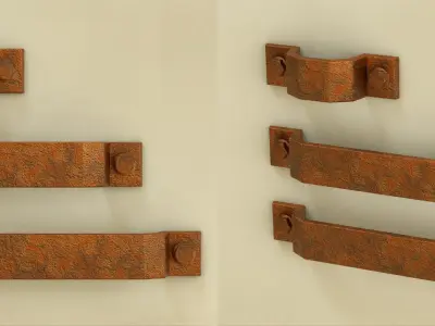 Giusti furniture handle set 01 Free 3D model