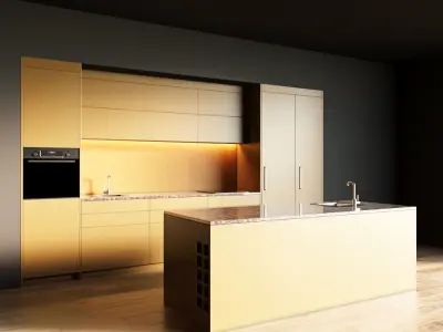 29-Kitchen5 matte 3 3D model