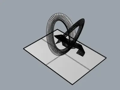 Abstract Sculpture 3D model 9