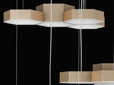 75022x Favo Lightstar Hanging Lamp 3D model