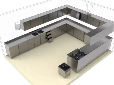 KITCHEN 43 3D model