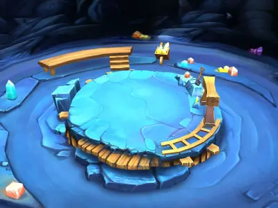 Low Model - Snow White Dwarven Mine 03 3D model