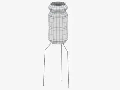 1456 - Floor Lamp Low-poly 3D model