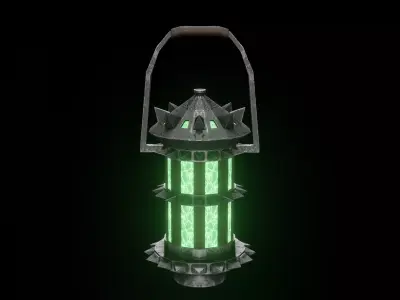 fantasy lamp PBR Free low-poly 3D model