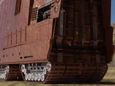 star wars sandcrawler  3D model