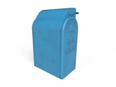 Mailbox Low-poly 3D model
