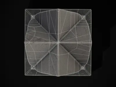 Gothic Obelisk Tombstone Low-poly 3D model