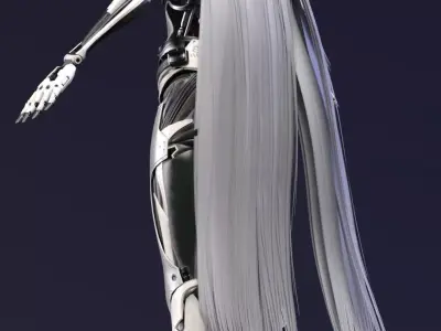 Cybernetic Elegance  Enya 3D model