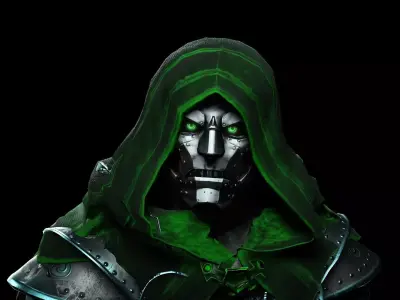 Doctor Doom Low-poly 3D model