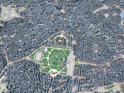 Milan City Italy 3D model