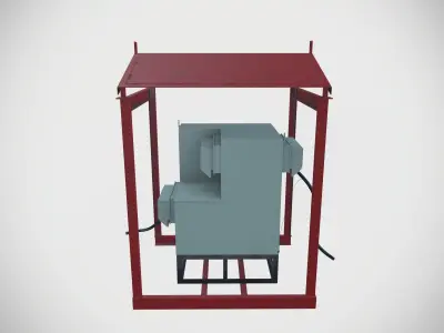 Mining fuse box Low-poly 3D model