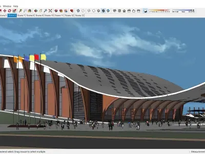 Sketchup Cultral Center 145 3D model