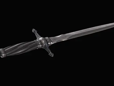 Medieval Dagger - GameReady Model - Unity Low-poly 3D model