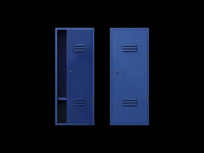 Locker Low-poly 3D model