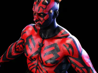 Darth Maul - Original Look Low-poly 3D model