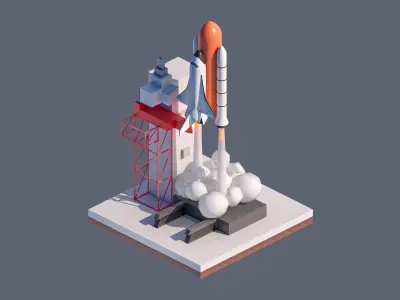 land 93A Low-poly 3D model