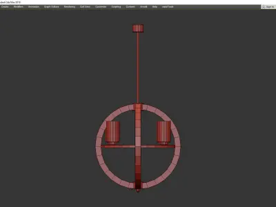 GRAND BANK GLOBE CHANDELIER Low-poly 3D model