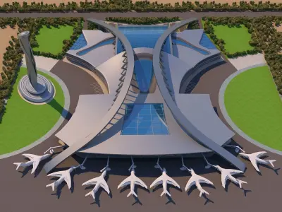 0023 - Architecture Airport - 2021 - 05 3D model
