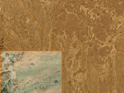 Mecca and the Red Sea coast of Saudi Arabia - tile n20 e41 3D model