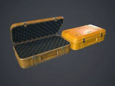 Metal Case PBR Game Ready Low-poly 3D model