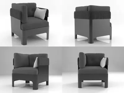 Koja  low 3D model