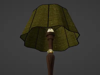 Floor Lamp Low-poly 3D model