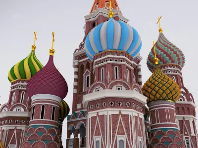 Saint Basil Cathedral Moscow 3D model