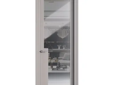 Modern entrance door 52 3D model