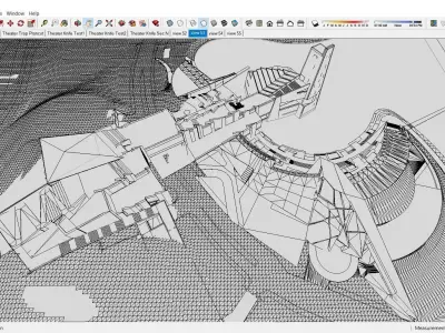 Sketchup Recreational and tourist complex 201 3D model