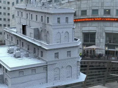 City High Street model 3D model