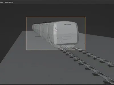 subway animation and door opening Low-poly 3D model