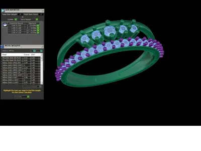 Light Wt Ring - 97 3D print model
