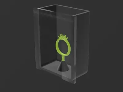 Lost wax casting liquid rubber RTV silicone mold pattern frame 3D print model